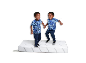 Jumping on crib mattress