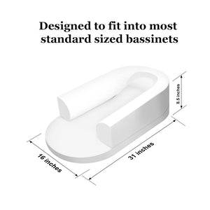 Faniks Baby Sleeper Dimensions. Slanted baby bed designed to fit most standard bassinets.